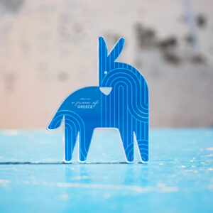 Επιτραπέζιο | Greek Donkey Βlue Lines