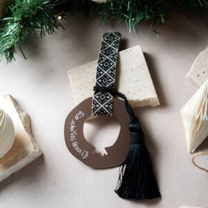 Κρίκος Γούρι Ρόδι | Μπρονζέ Καθρέπτη Plexiglass