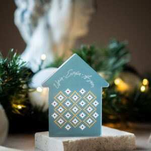 Επιτραπέζιο Γούρι Σπιτάκι Πράσινο | Plexiglass