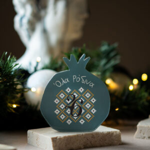 Επιτραπέζιο Γούρι Ρόδι Πράσινο | Plexiglass