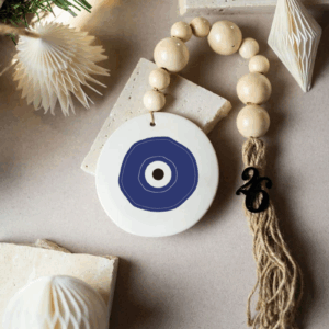 Κεραμικό Χειροποίητο Γούρι Μάτι Μπλε