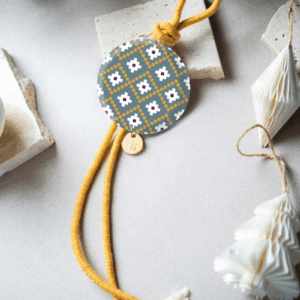 Κρεμαστό Γούρι Μοτίβο Pixels Πράσινο